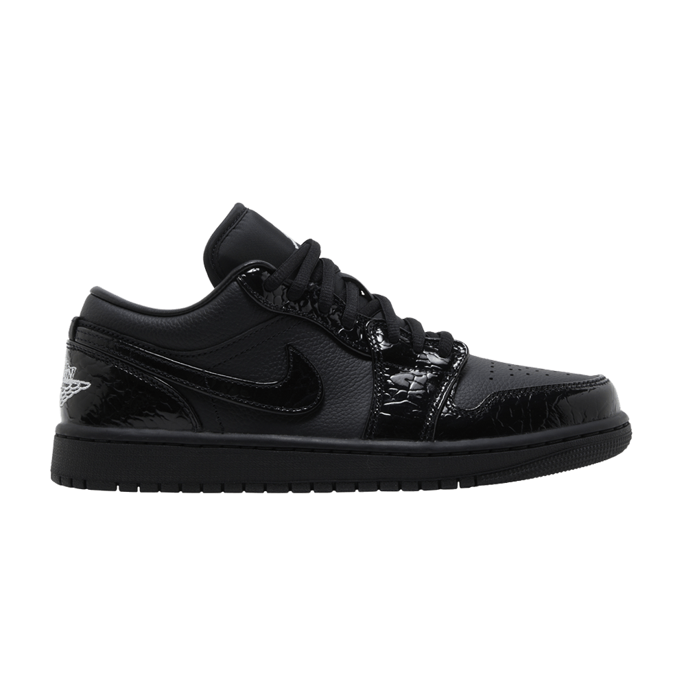 Jordan 1 Low SE Patent Elephant Black (Women's)
