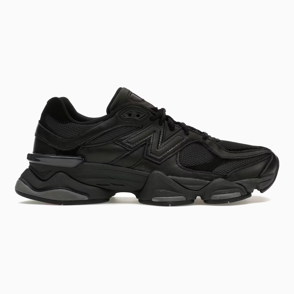 New Balance 9060 Triple Black Leather