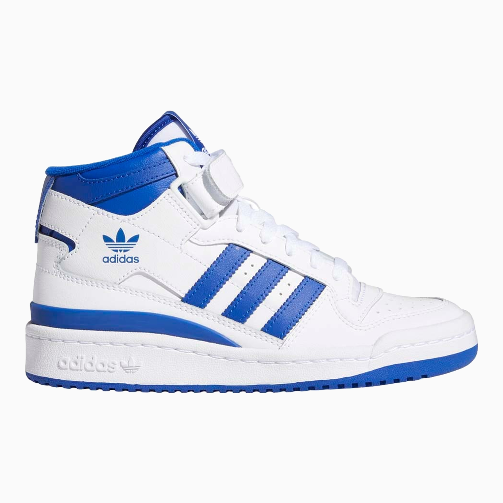 Adidas Forum Mid J "Cloud White Royal Blue"