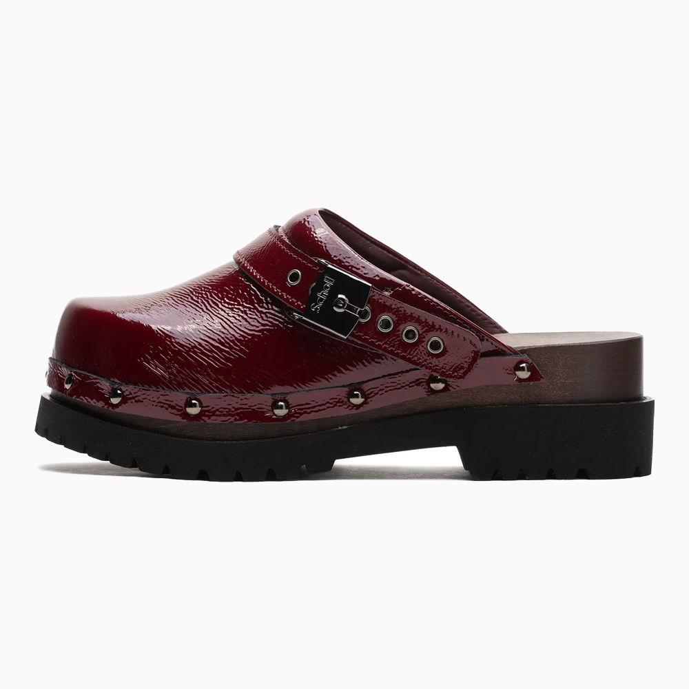 Scholl Clogs Cindy W "Aubergine"