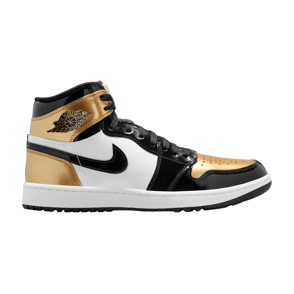 Jordan 1 Retro High Golf Patent Gold Toe