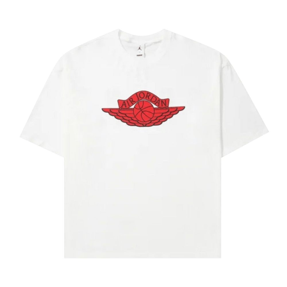 Air Jordan x Saint Mxxxxxx Short-Sleeve T-Shirt 'White/University Red/Black'