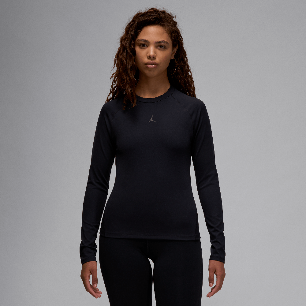 Jordan Sport Women's Long-Sleeve Bodycon Top Black