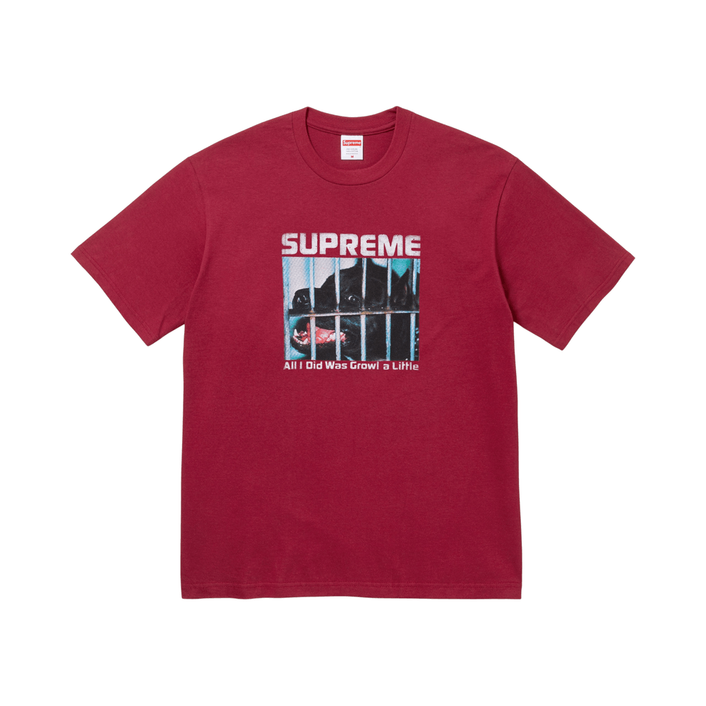 Supreme Growl Tee 'Cardinal'