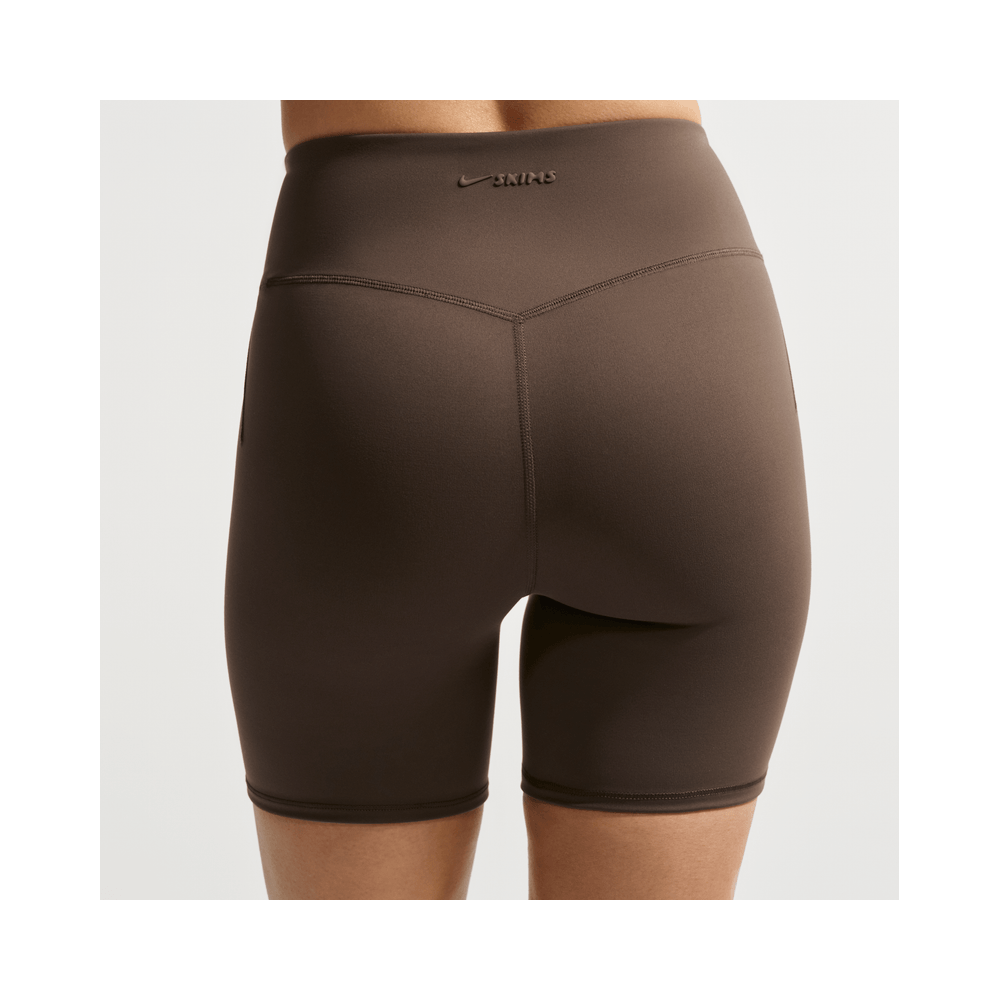NikeSKIMS Matte Women's High-Waisted 12.5cm (approx.) Biker Shorts NSKM Dark Sepia/NSKM Dark Sepia