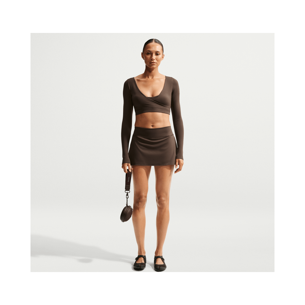 NikeSKIMS Matte Women's Skort NSKM Dark Sepia/NSKM Dark Sepia