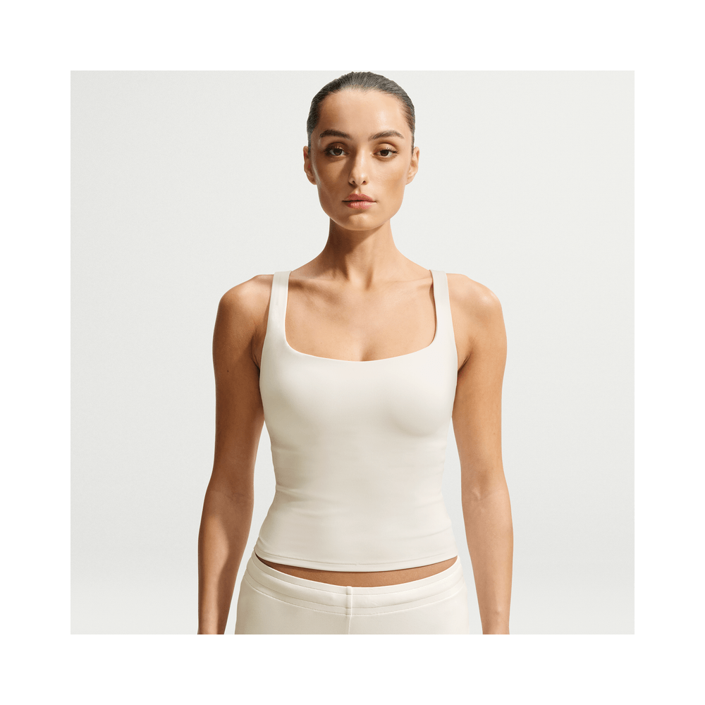 NikeSKIMS Matte Women's Square-Neck Tank NSKM Actv Ivory