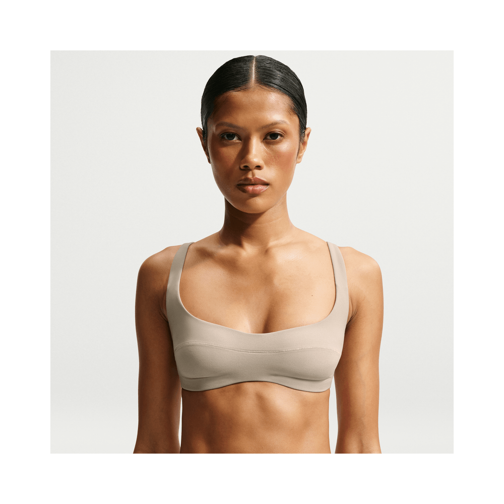 NikeSKIMS Studio Stretch Women's Micro Sports Bra NSKM Linen/NSKM Linen