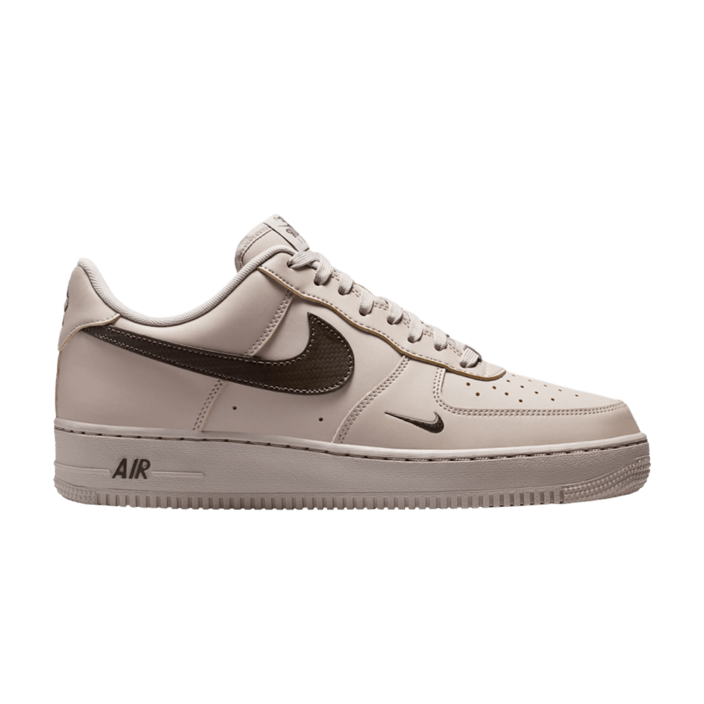 Nike Air Force 1 Low '07 Carbon Fiber Swoosh College Grey Newsprint