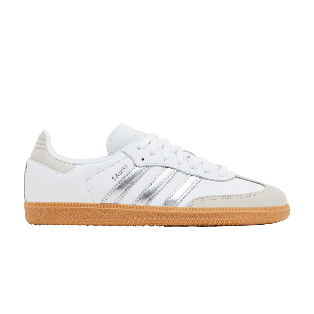 adidas Samba OG White Silver Metallic Grey (Women's)