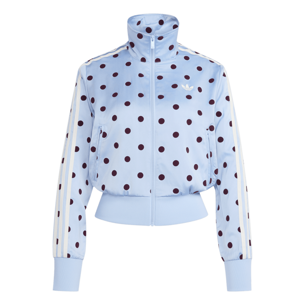 Adidas Satin Polka Dots TT Track Top Clear Sky