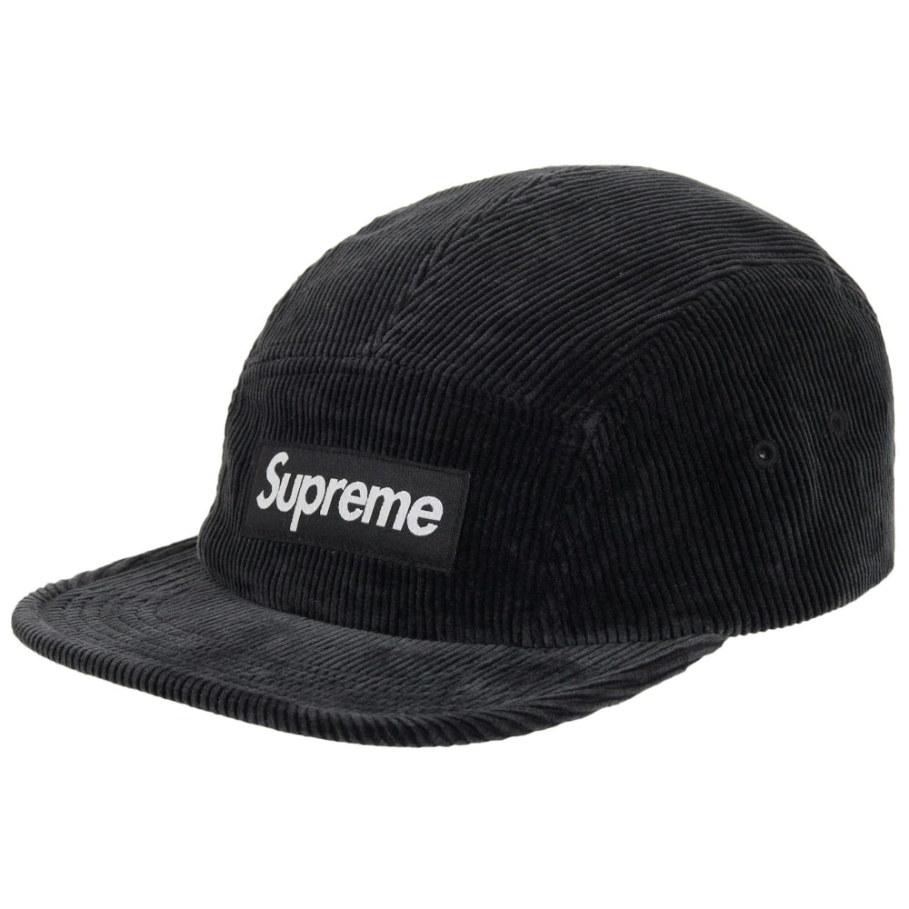 Supreme Corduroy Camp Cap (SS25) Black
