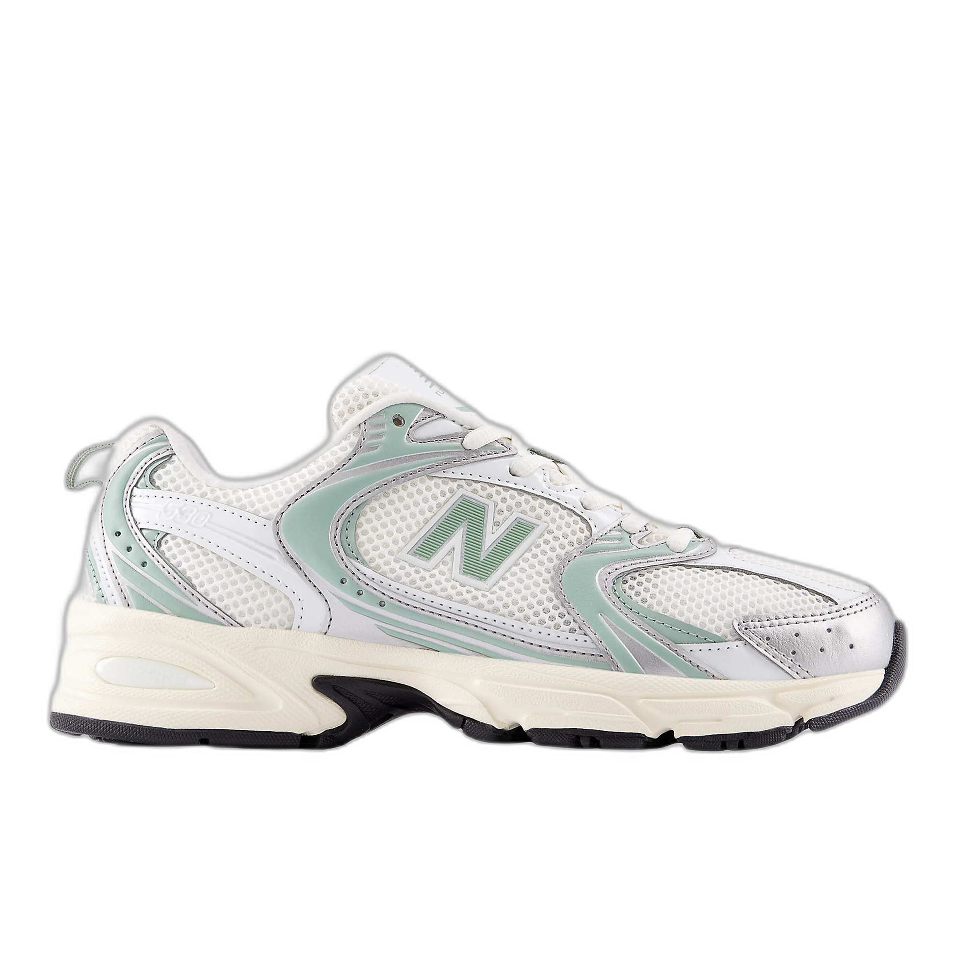 New Balance 530 Silver Metallic Mosaic Green