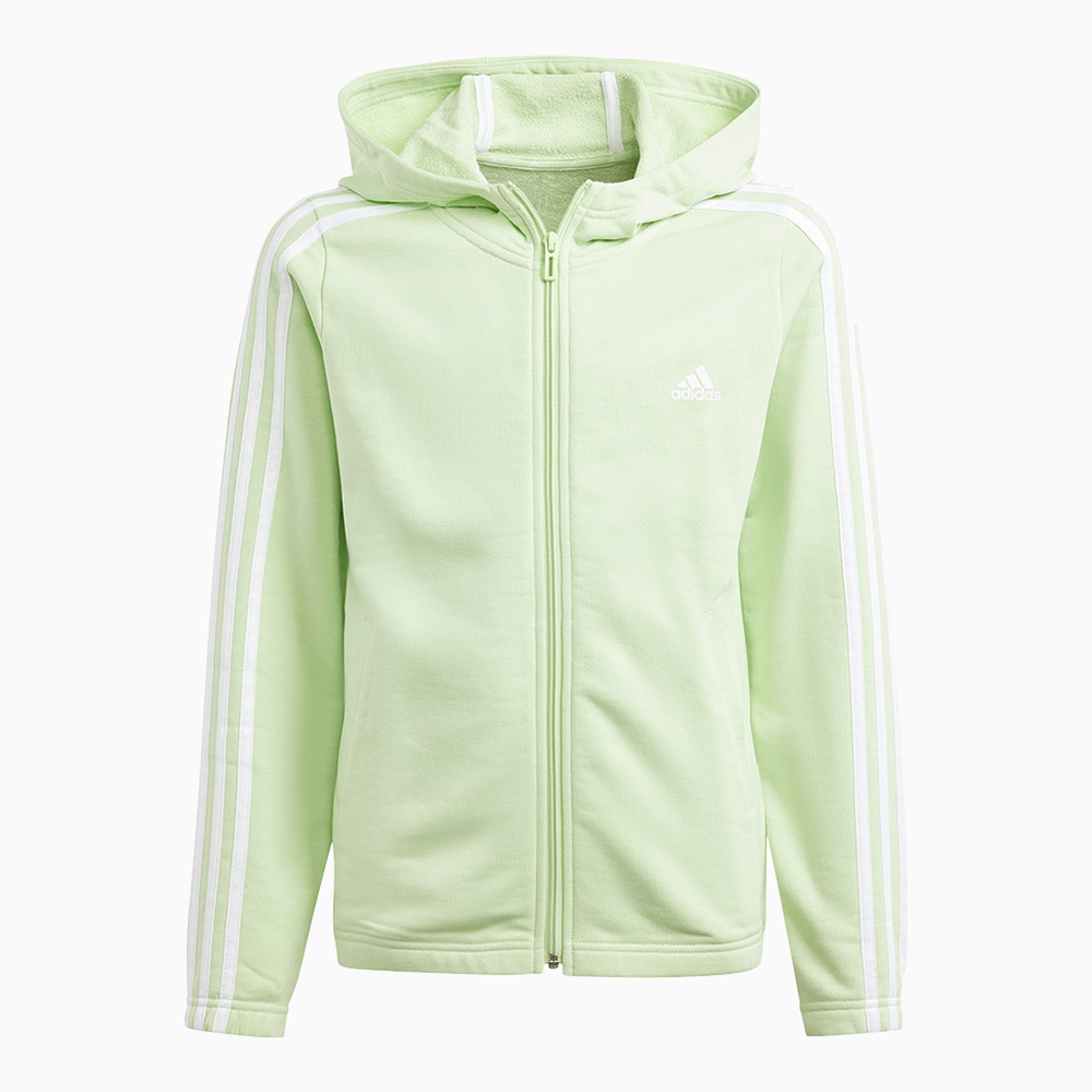 Adidas 3 Stripes Full-Zip Hoodie girls