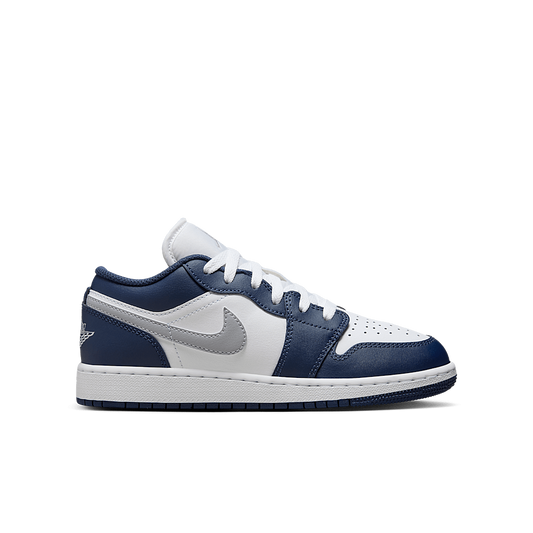 Jordan 1 Low Midnight Navy Wolf Grey (GS)