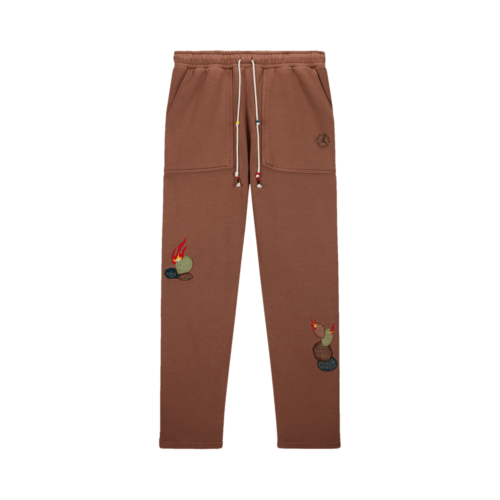 Travis Scott x Jordan Fleece Pants Archaeo Brown