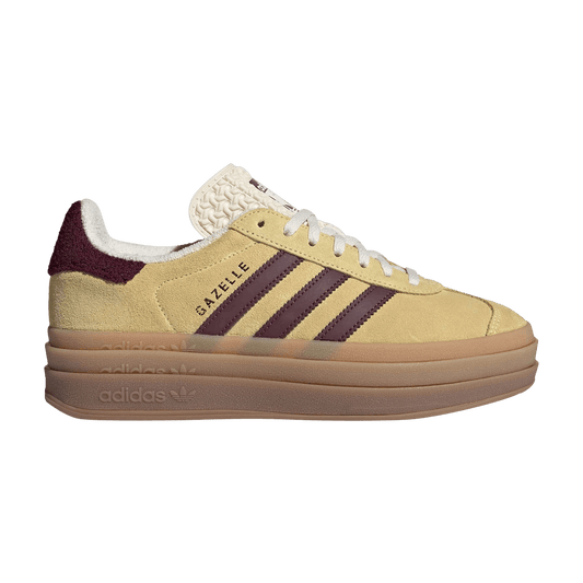 adidas Gazelle Bold Almost Yellow Maroon (Women's)